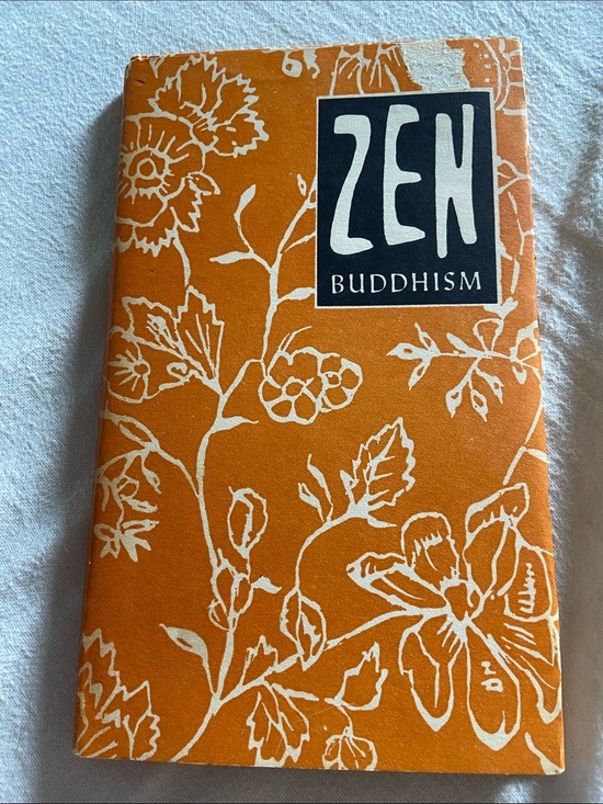 Vintage Other - Vintage 1st edition 50s 1950s Zen Buddhism Orange Floral Buddhist stories book